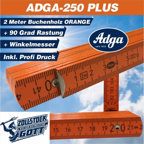 ADGA 250 PLUS ORANGE inkl. Profidruck Logo, Texte, Motive