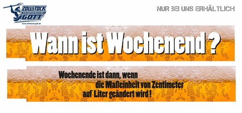 Zollstock online bedrucken - Meterstab gestalten - Bier Zollstock Biermotiv