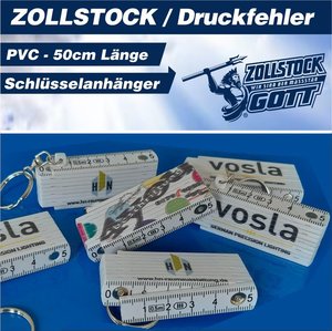 Zollstock und Meterstäbe mit Fehldruck günstig kaufen